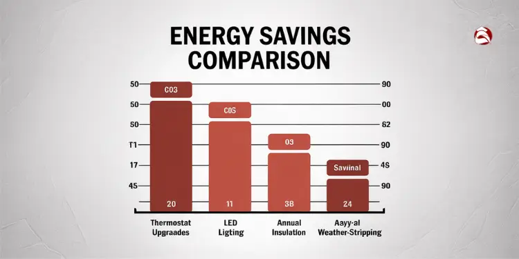 bar chart of energy upgrade savings