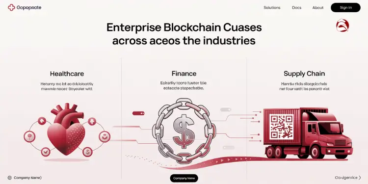 Enterprise blockchain use cases in healthcare, finance, and supply chain