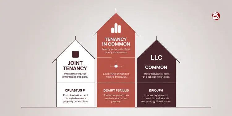Chart comparing joint tenancy, tenancy in common, LLC