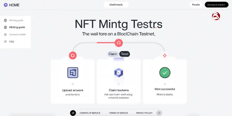 NFT minting steps for digital artwork