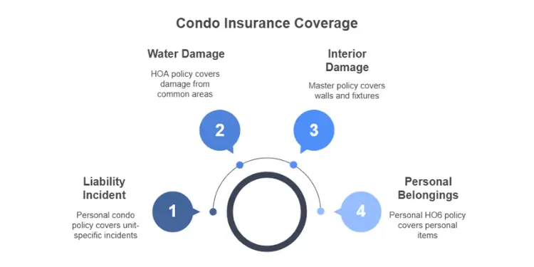 Condo insurance coverage categories visual guide