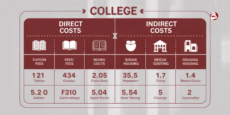 Infographic showing direct and indirect education costs