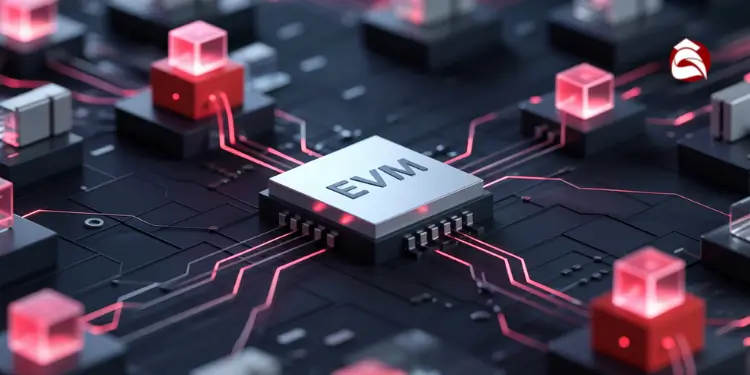 EVM chip representing smart contract execution