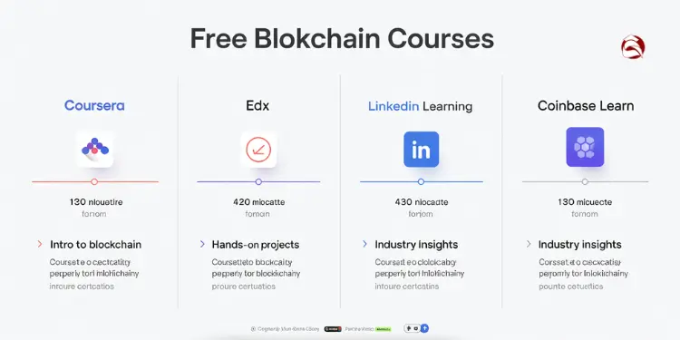 Free blockchain course options from top learning platforms