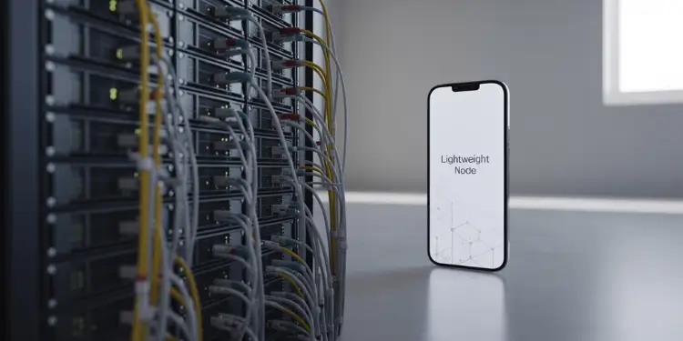 Full vs lightweight blockchain node storage explained