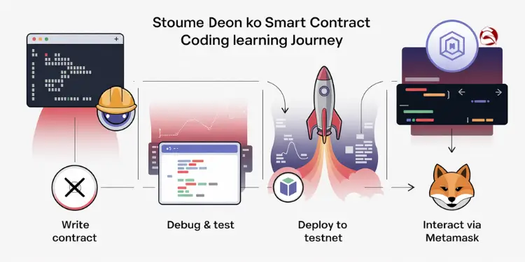 Smart contract coding journey from writing to Metamask interaction