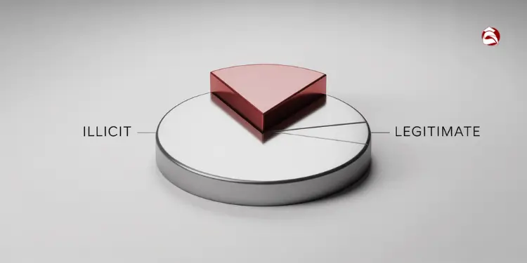 Blockchain links and question marks showing confusion around concepts