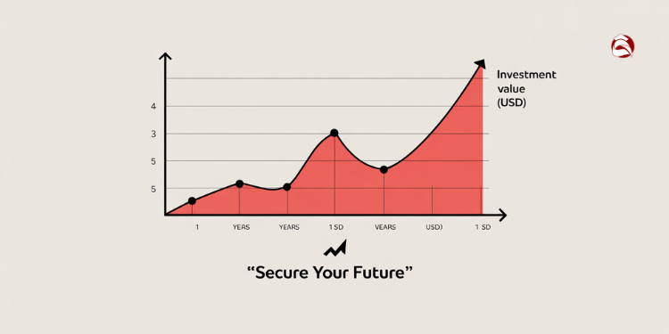Compound growth of long-term investments graph