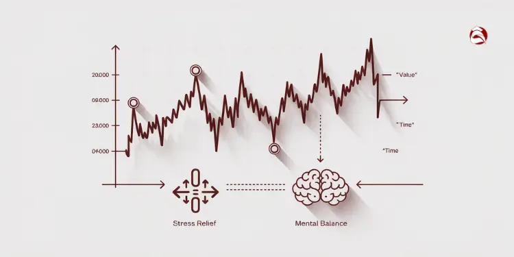 Volatility graph linking emotional control to stress and mental balance