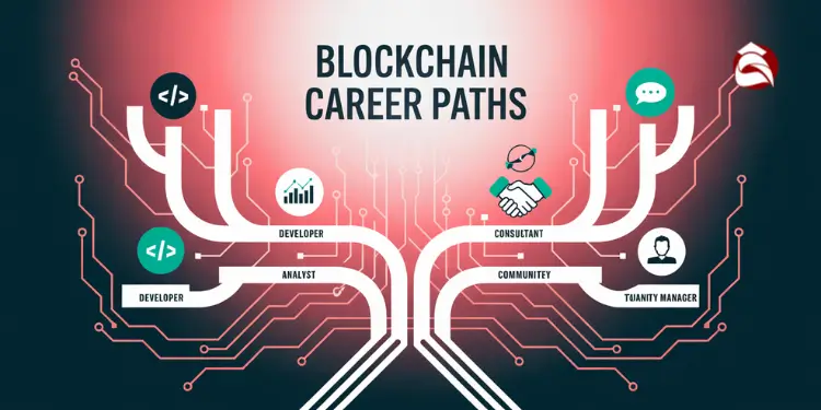 Flowchart of career paths in the blockchain industry