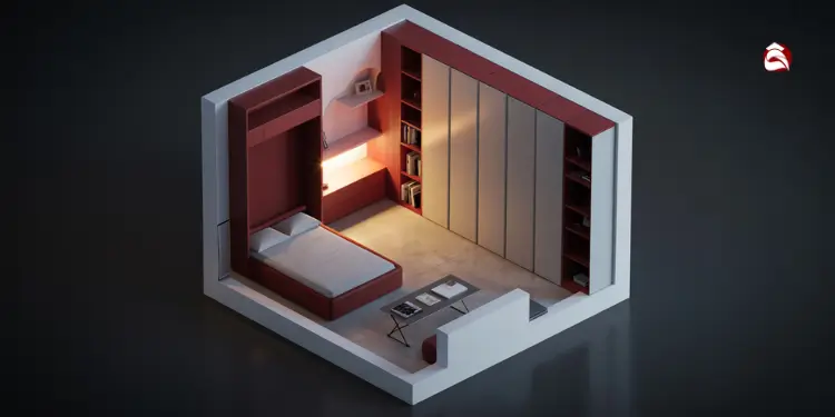 floorplan of multifunctional small room