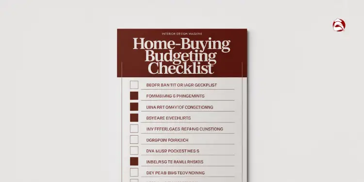 Home-buying budgeting checklist on clipboard