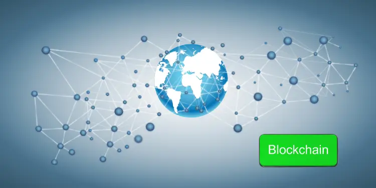 World map showing connected blockchain nodes to illustrate global permissionless access.
