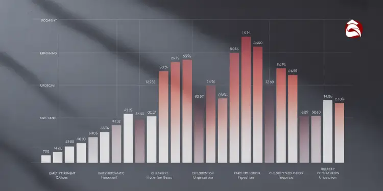 Bar graph of financial priorities by urgency and emotional impact