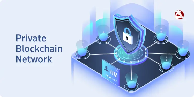 Public blockchain with Bitcoin symbol and global data connections