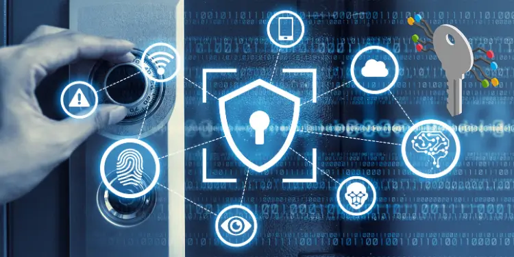 Binary public and private keys for blockchain identity