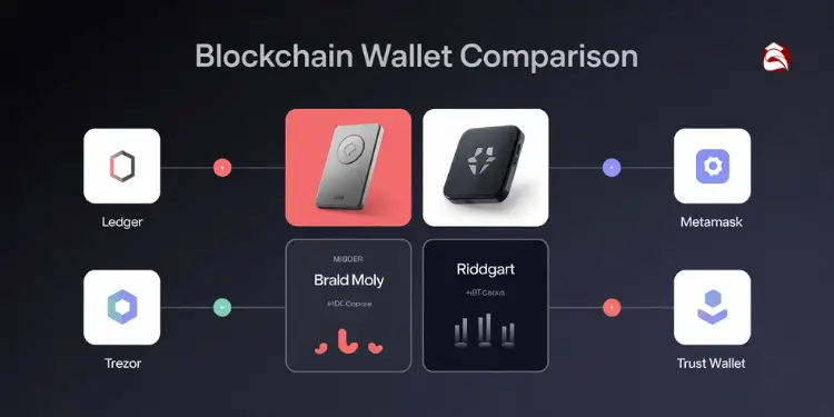 Blockchain wallet options comparison chart