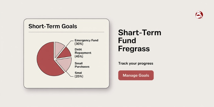 Pie chart of short-term savings goals