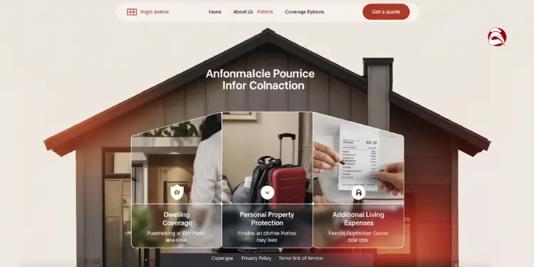 Home insurance plan with property and expense coverage