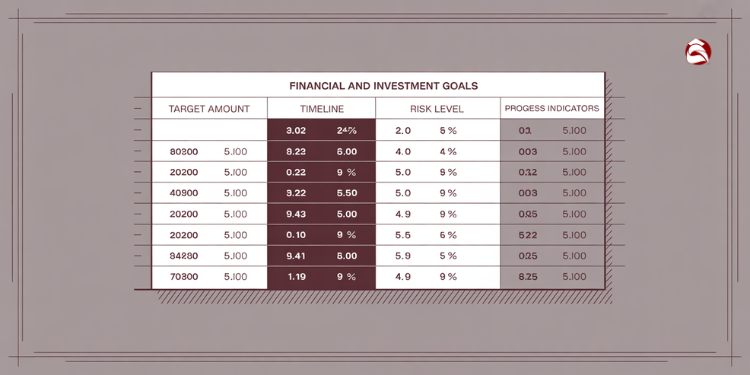 Table of financial and investment success metrics