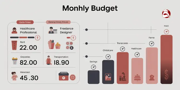 Bar chart comparing budget priorities by household type