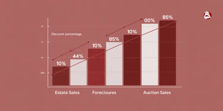 Graph showing property sale discounts