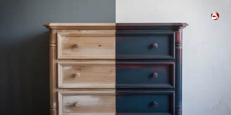 vintage dresser before and after upcycling