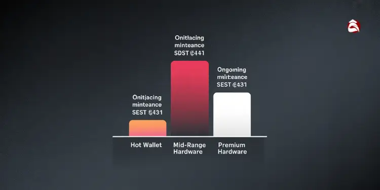 Bar chart comparing wallet types by cost and maintenance