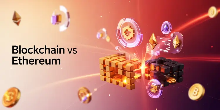 Infographic comparing Proof of Work and Proof of Stake consensus mechanisms for Ethereum