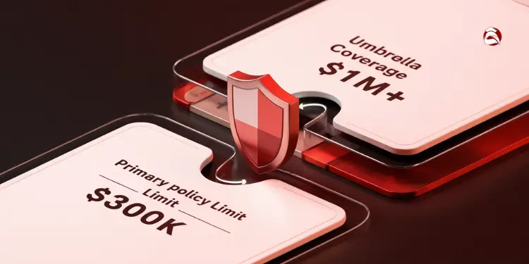 Shield bridging $300K base policy and $1M+ umbrella coverage