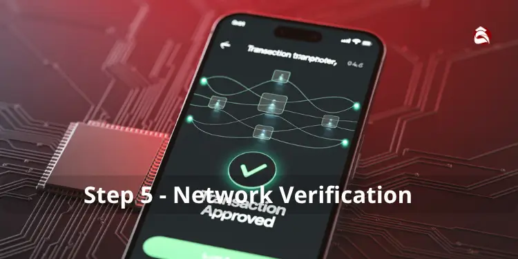 Phone screen showing approved network verification