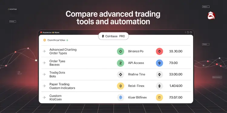 Comparison of advanced trading tools and automation for Coinbase PRO and other platforms
