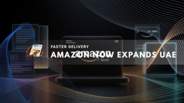 Digital concept showing Amazon Now delivery service interface