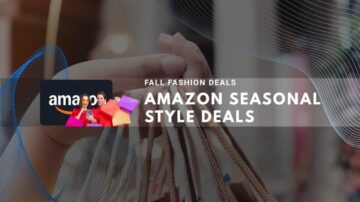 Amazon promotes fall fashion deals with seasonal style discounts for shoppers.