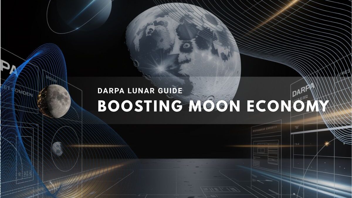 scene depicting the moon and digital elements