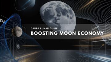 scene depicting the moon and digital elements
