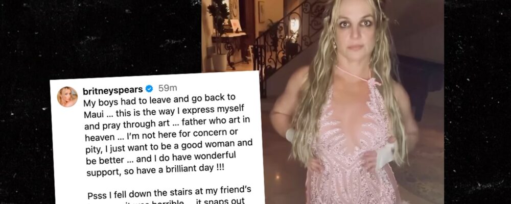 Britney Spears Says She Fell Down Stairs, Knee Snaps Out Occasionally