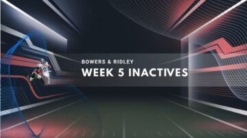 Graphic showing Week 5 inactive players in football