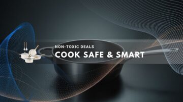 A sleek frying pan symbolizing safe and smart cooking options.