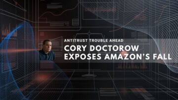 Announcement regarding Cory Doctorow's insights on Amazon's challenges.