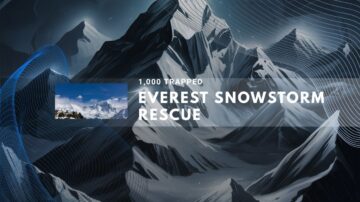 Rescue efforts for climbers trapped in an Everest snowstorm.