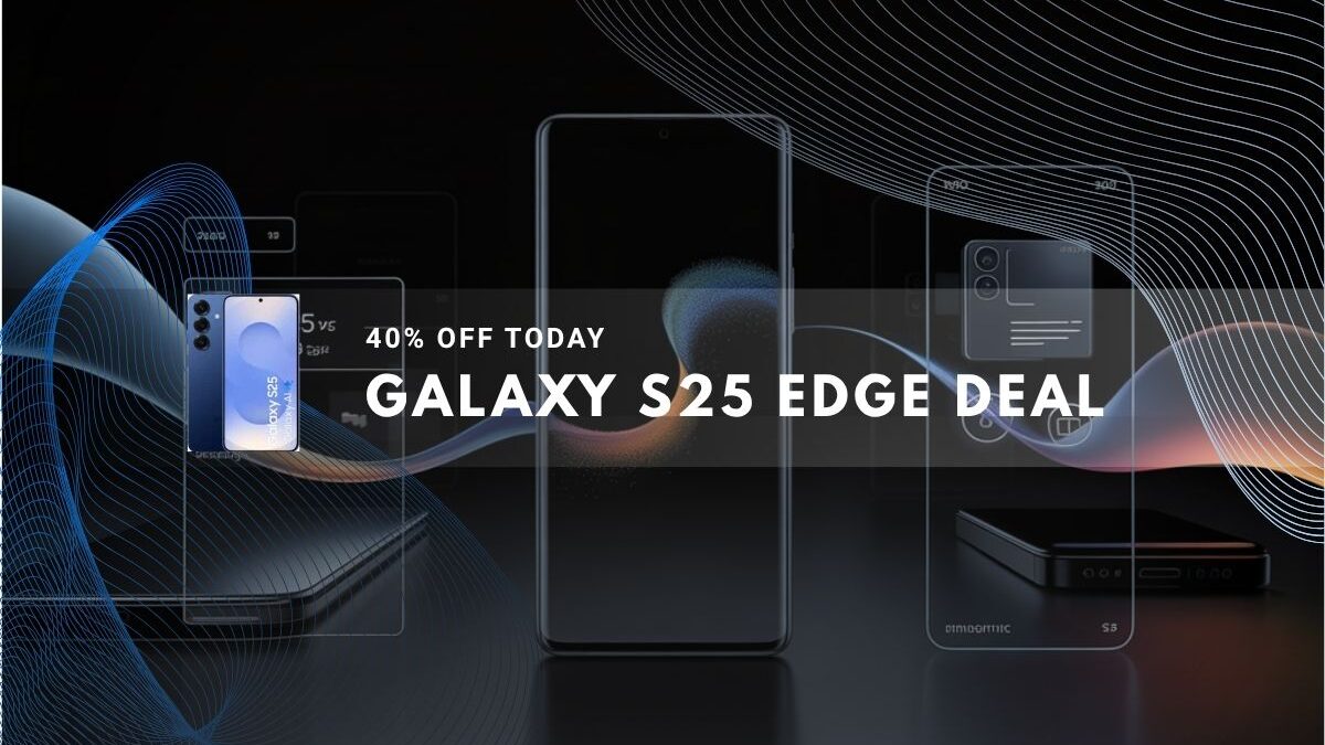 Samsung Galaxy S25 Edge smartphone shown