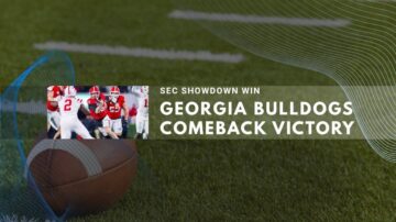 Georgia Bulldogs celebrate comeback victory in SEC Showdown football game