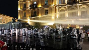 Georgia Riot Police Fire Tear Gas in Clashes With Protesters