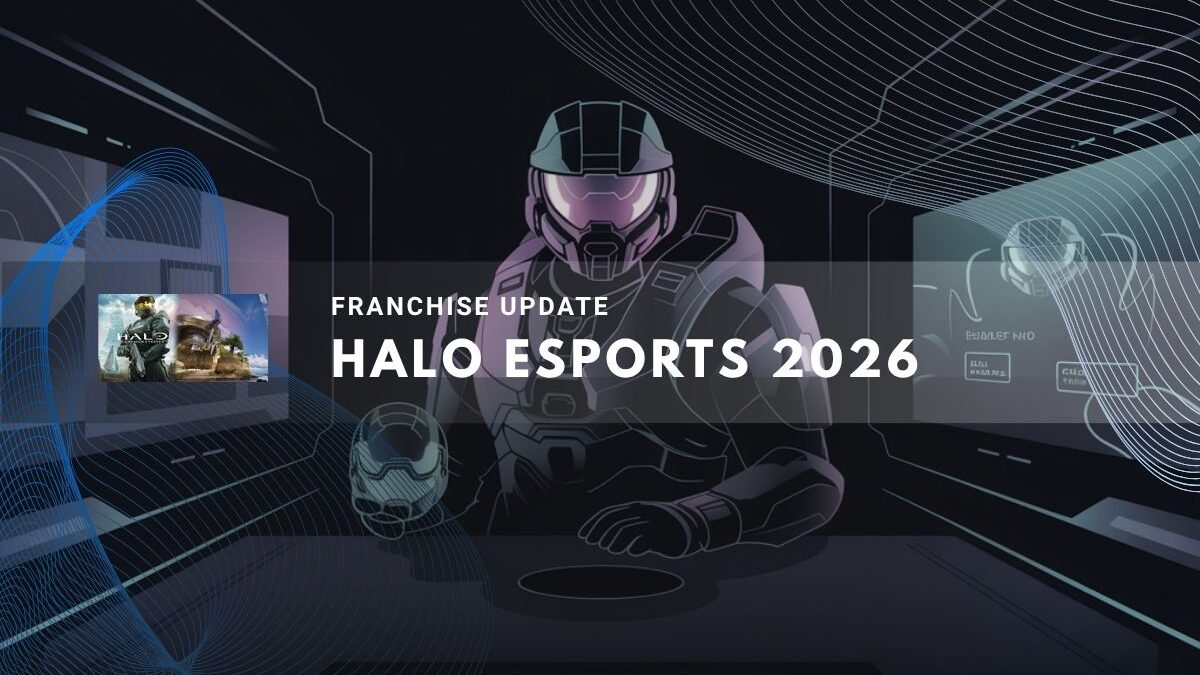 Futuristic Halo Spartan artwork announcing Halo Esports
