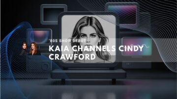 Kaia Gerber and Cindy Crawford appear beside