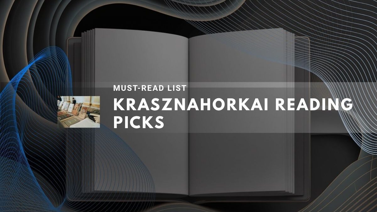 Open book surrounded by abstract artistic lines and a small bookshelf inset