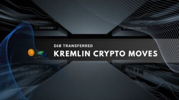 Abstract digital background with cryptocurrency symbols