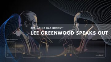 singers face off with microphones and musical notes