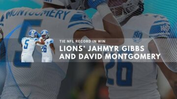 Detroit Lions running backs Jahmyr Gibbs and David Montgomery equal NFL touchdown mark